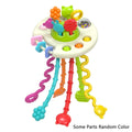 Activity Development Pull String Toys Silicone Teething Rattle Educational Learning Toy Baby Sensory Montessori Toys gift