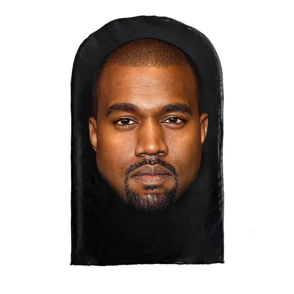 3D Printed Realistic Funny Face Mask Elastic Mesh Full Face Mask for Men Women Cosplay Role Play Headdress Halloween Masks