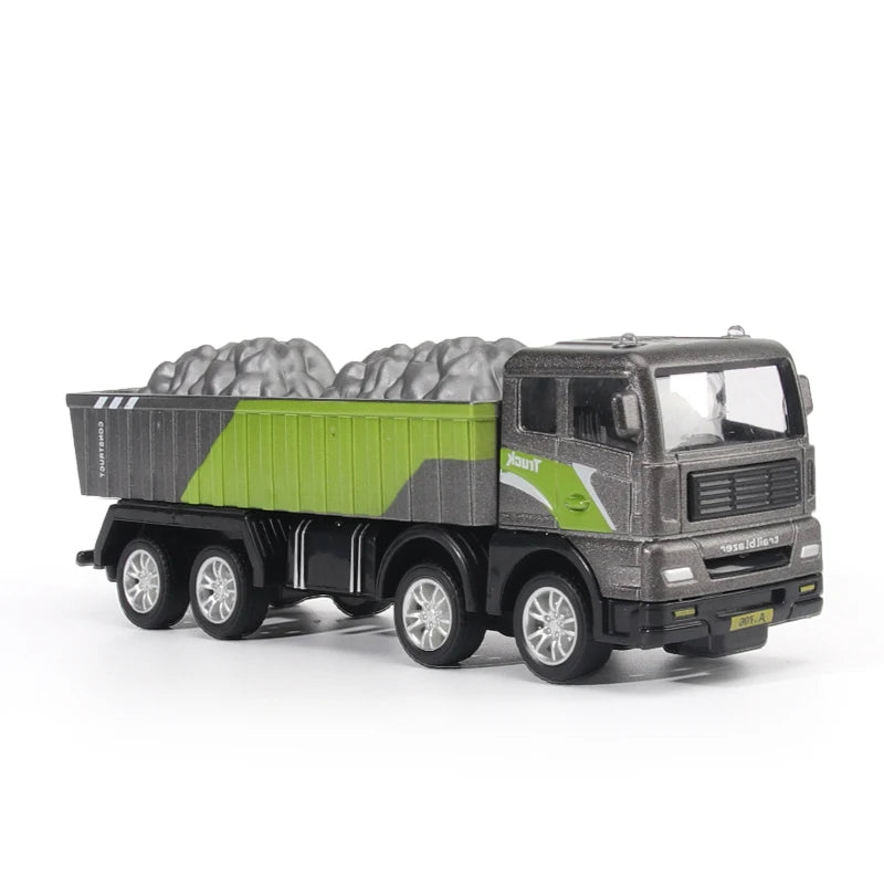 1/50 Model Car Bulldozer Truck Excavator Crane Forklift Construction Engineering Vehicle Toys for Boys Children Educational Toys