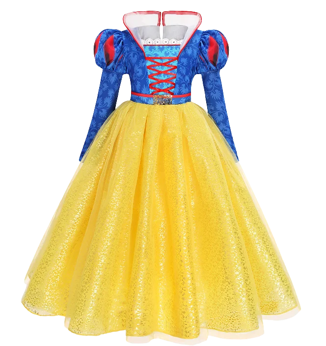 Girls Princess Costume Dress for Christmas, Carnival and Parties