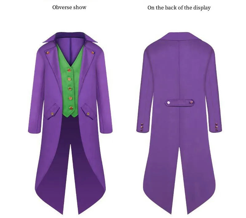 Steampunk Gothic Tailcoat Jacket & Vest Costume Set