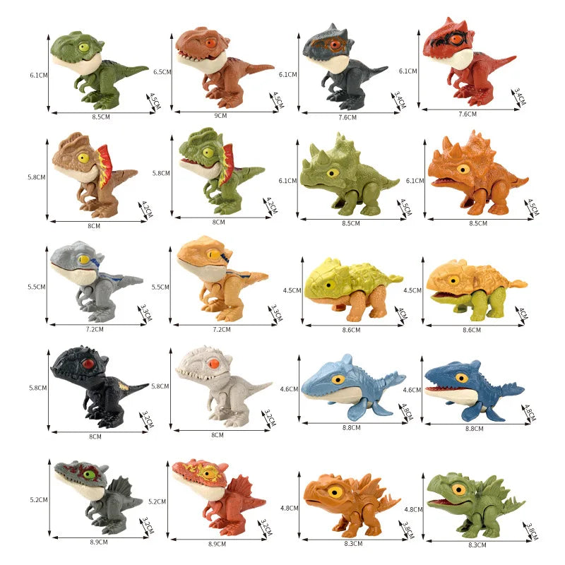 Mini Finger Dinosaur Toys for Kids - Interactive Creative Tricky Tyrannosaurus Model Funny Animal Play Gifts