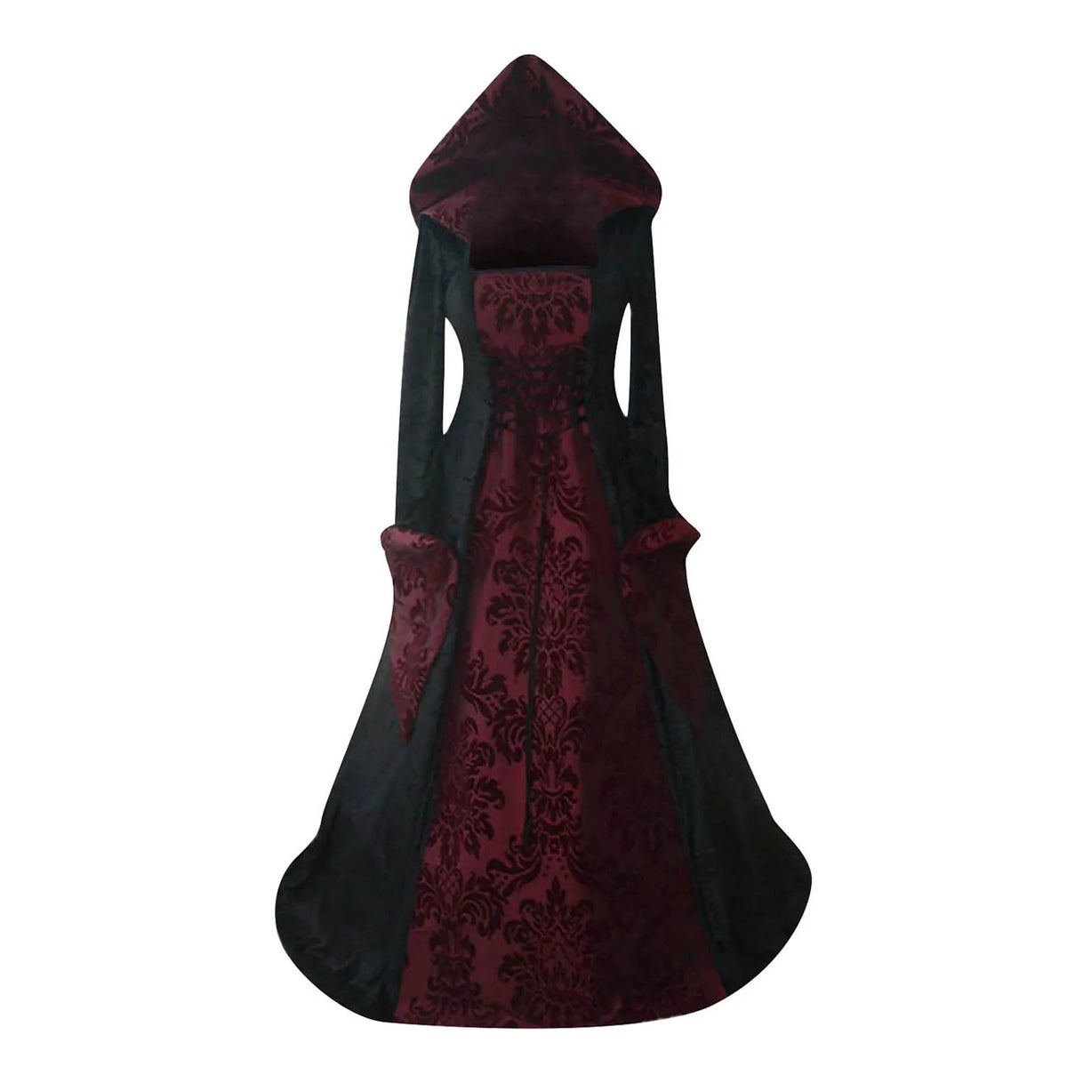 Plus Size Gothic Witch Medieval Dress Halloween Costume