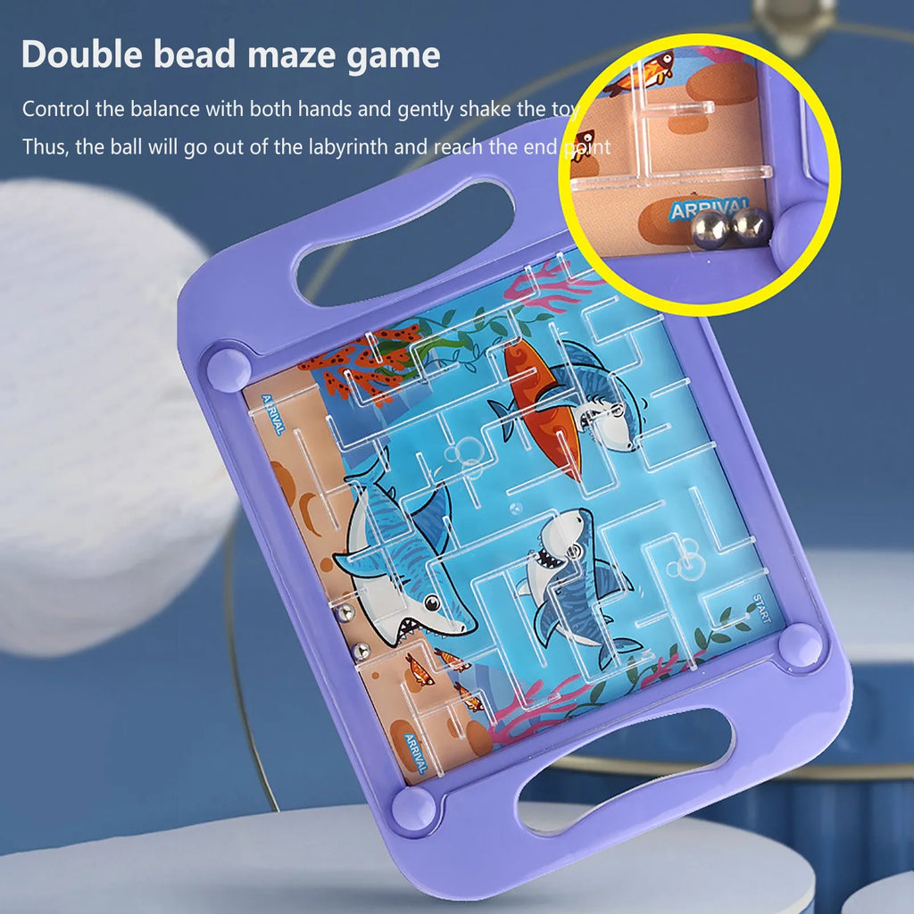 Gravity Balance 3D Maze Ball Memory Sequential Puzzle Toys for Kids Montessori Early Education Toy Adults Hard Challenges Game