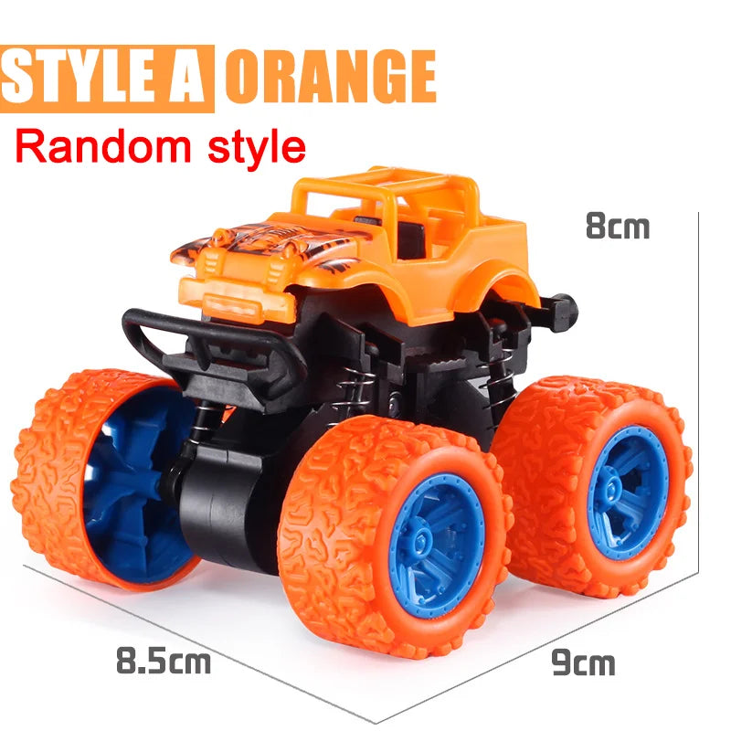 Pull Back Toy Car  Inertial Rotation Car Four-wheel Drive Off-road Vehicle SUV Racing Power Car Children's Toy CarGift