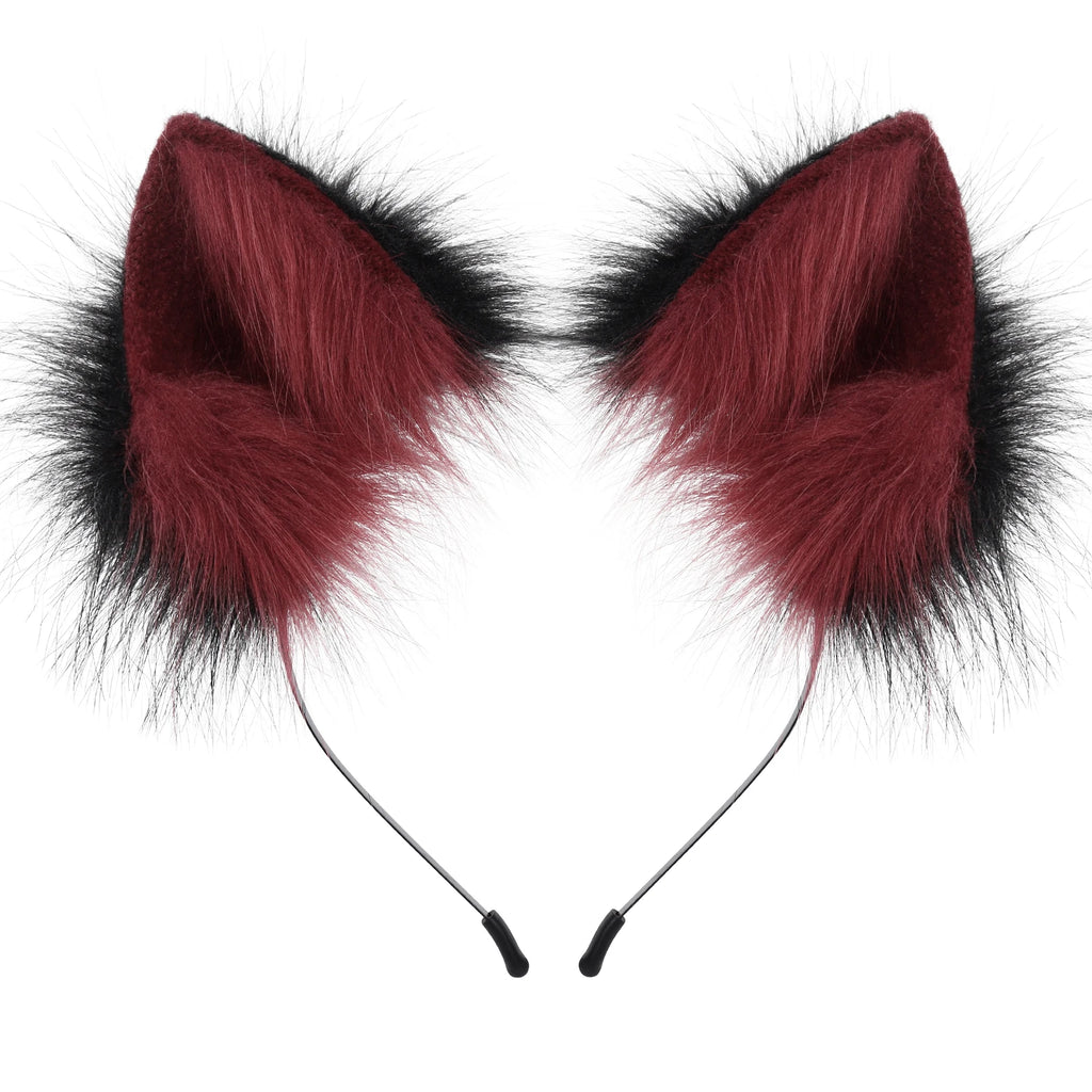 Faux Fur Cat and Fox Ear Headband for Cosplay Costumes