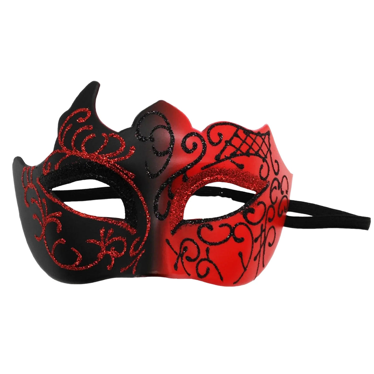 Men's Masquerade Mask with Elastic Strap for Costume Parties