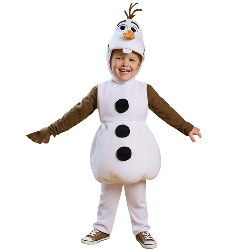Toddler Snowman-Inspired Costume with Hat & Vest