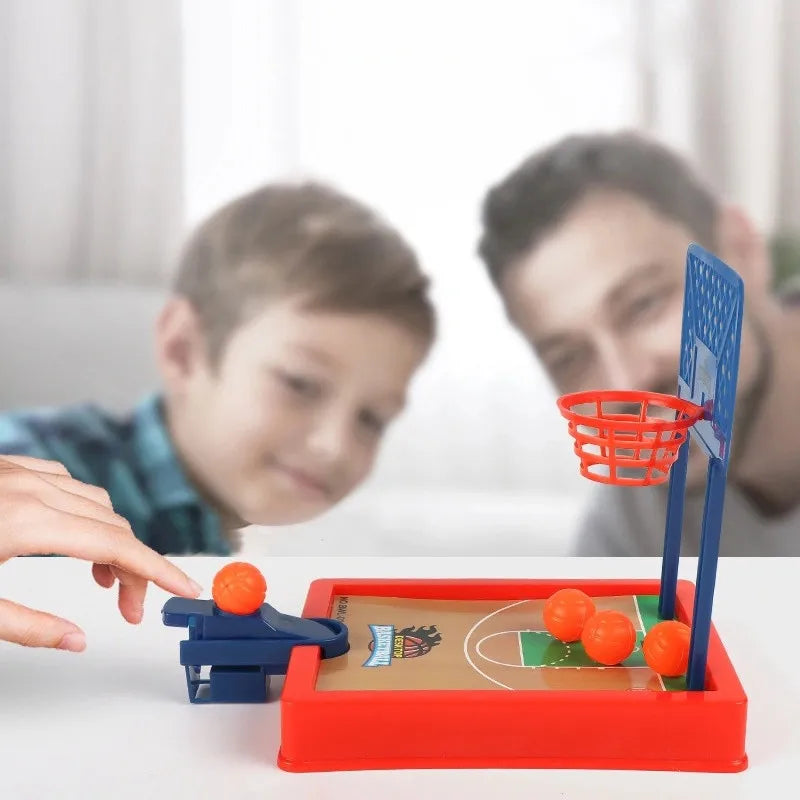 Mini Desktop Board Game Basketball Hoop Finger Shooting Machine Party Table Interactive Sport 2 Players Games Ball Toys For Kids