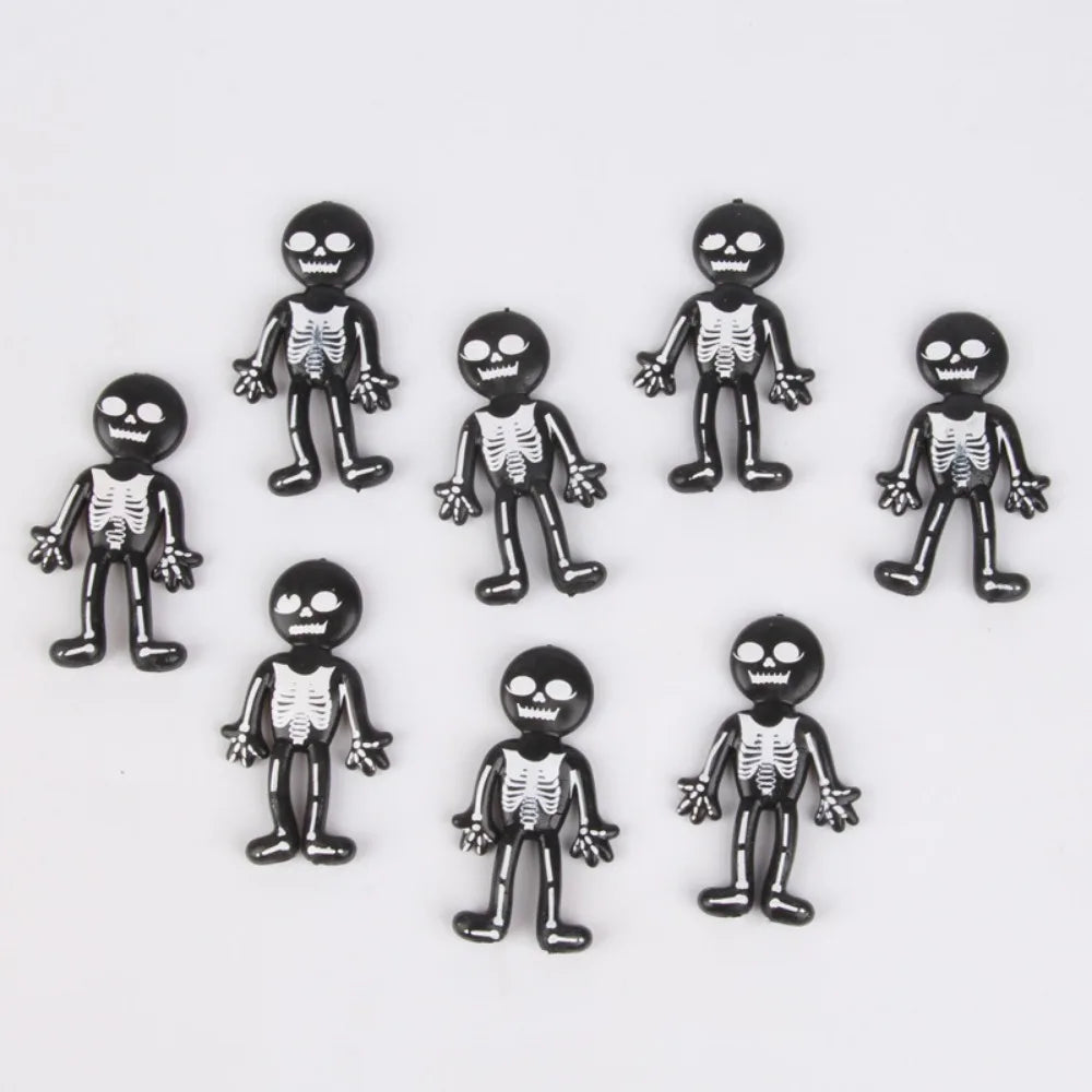 12-36 Pcs Halloween Stretchable TPR Little Black Halloween Ghost Festival Tricky Funny Party Gift Decoration Carnival Gift
