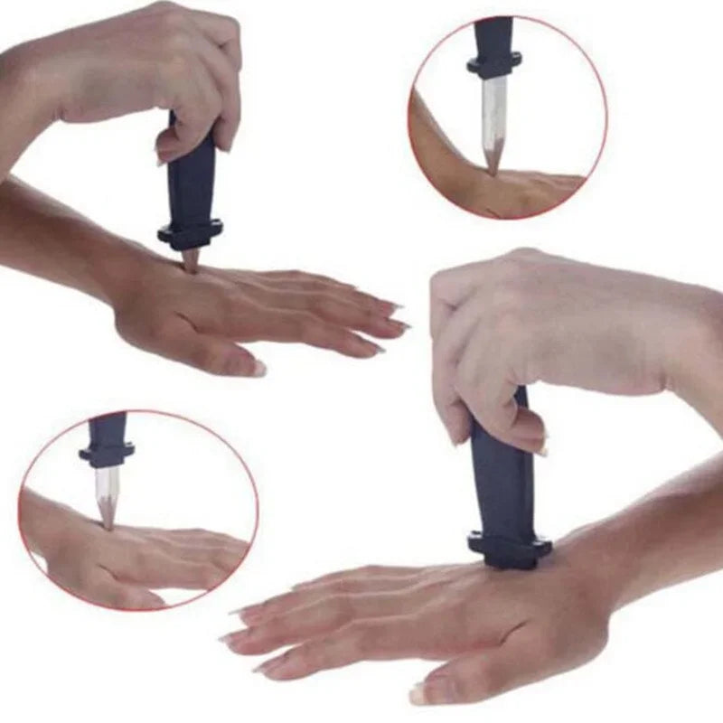Adults Props Toys Joke Magic Plastic Retractable Knife Joke Prank Props Knife Scary Trick Fake Blade Funny Surprised Gift