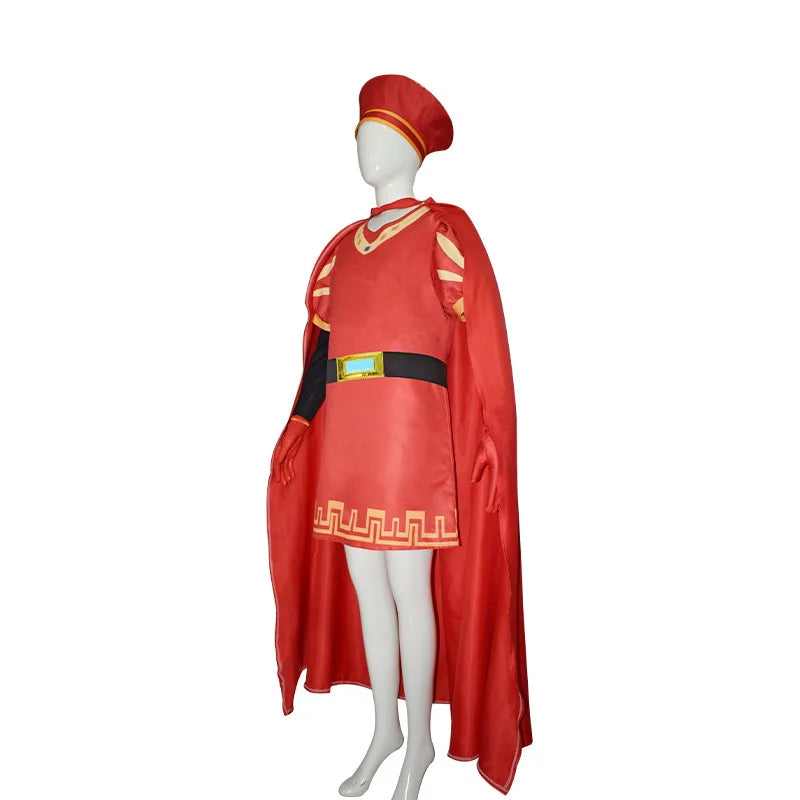 Medieval Royal Cosplay Costume Uniform with Wig