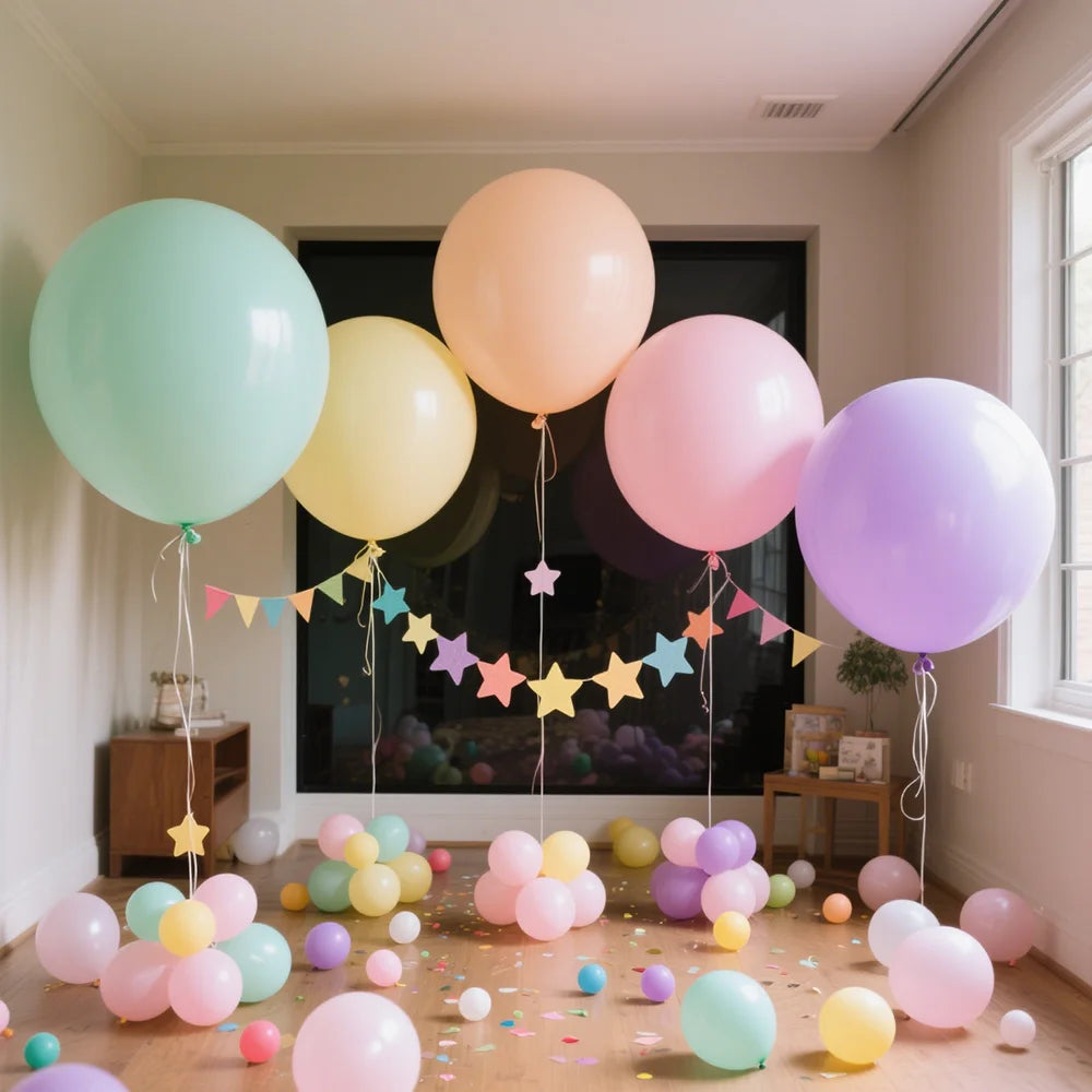 18-36inch Soft Gloss Macaron Balloons Thickened Helium Balloon Birthday Wedding Christmas New Year Engagement Globos Decoratecor