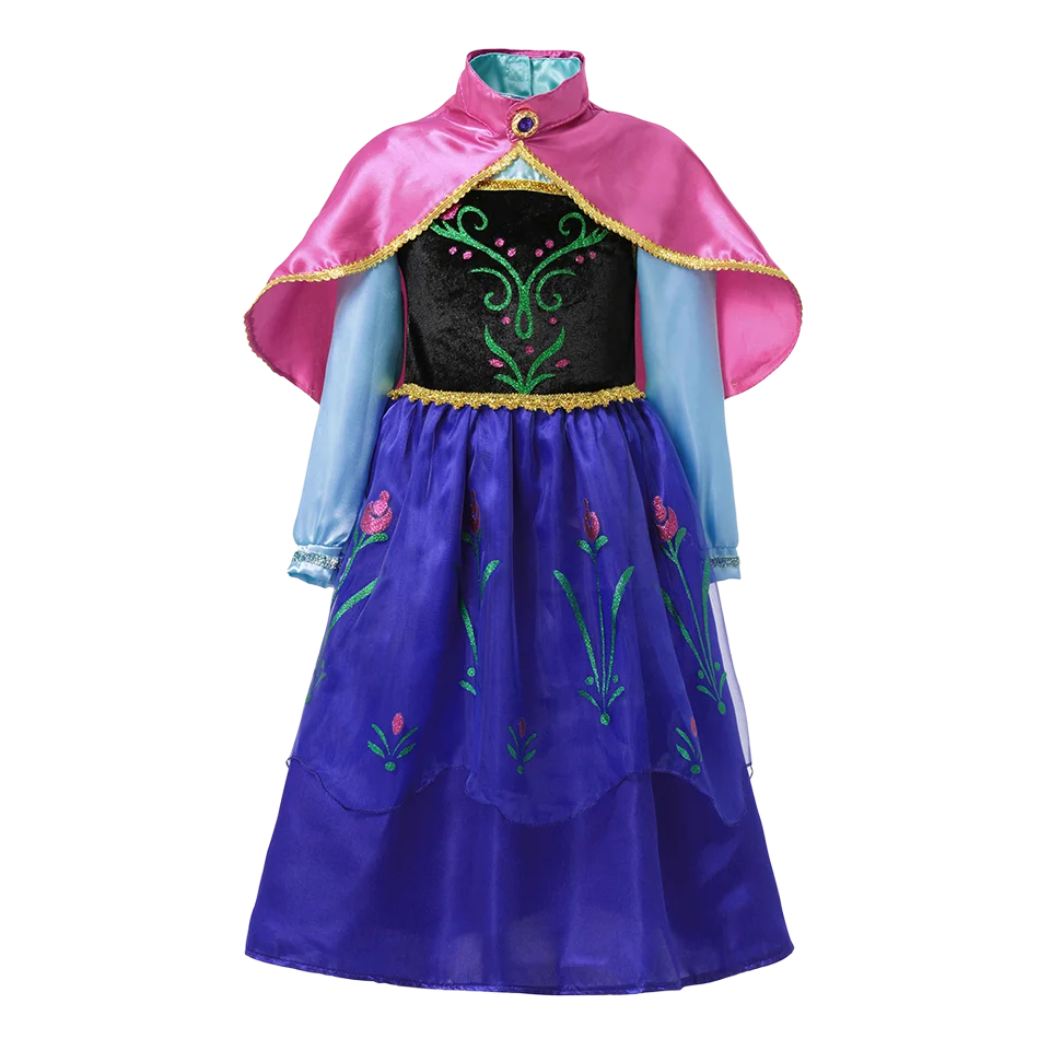 Girls Princess Costume Dress for Christmas, Carnival and Parties