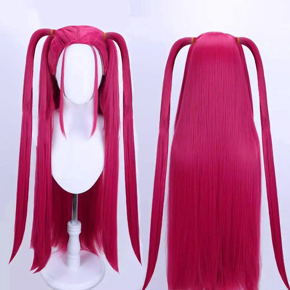 33.5 Inch Purple Braided Wig with Side Ponytail for Kids