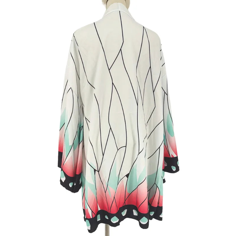 Women's Butterfly-Inspired Kimono Cosplay Cardigan Robe