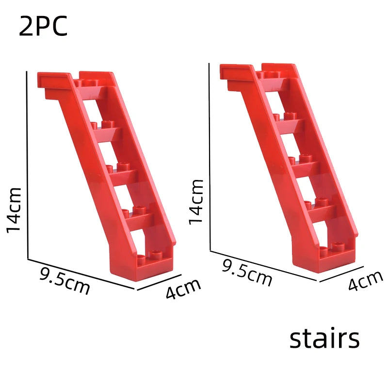Big building blocks house accessory parts roof window wall construction assemble  bricks educational toys for children gift