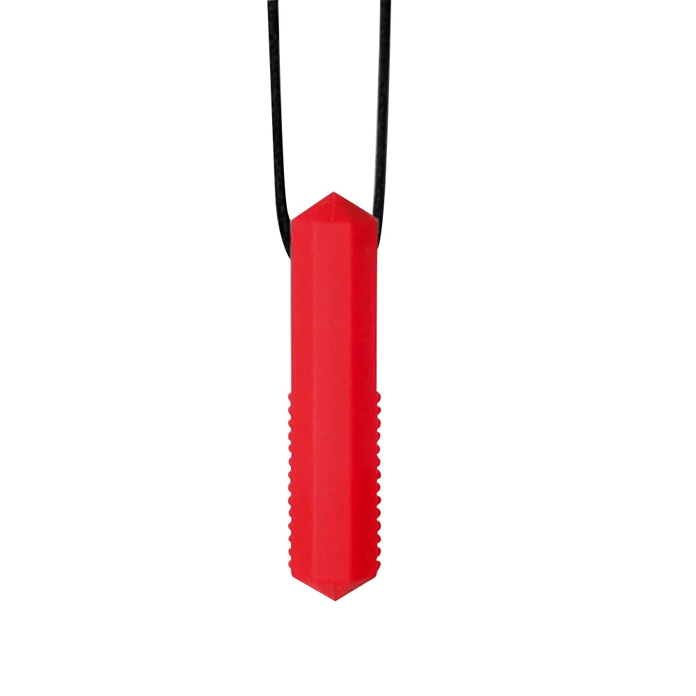 1pcs Silicone Teether Kids Chew Necklace Sensory Chewy Pendant Oral Motor Toys Therapy Tools for Autism ADHD Children's Goods