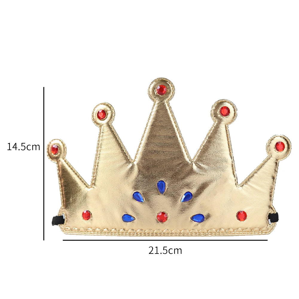 Birthday Party Crown Hats for Kids and Adults King Queen