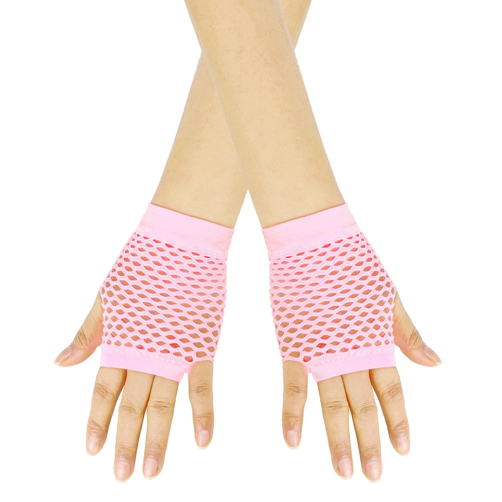Fingerless Fishnet Gloves for Party Dance and Costume