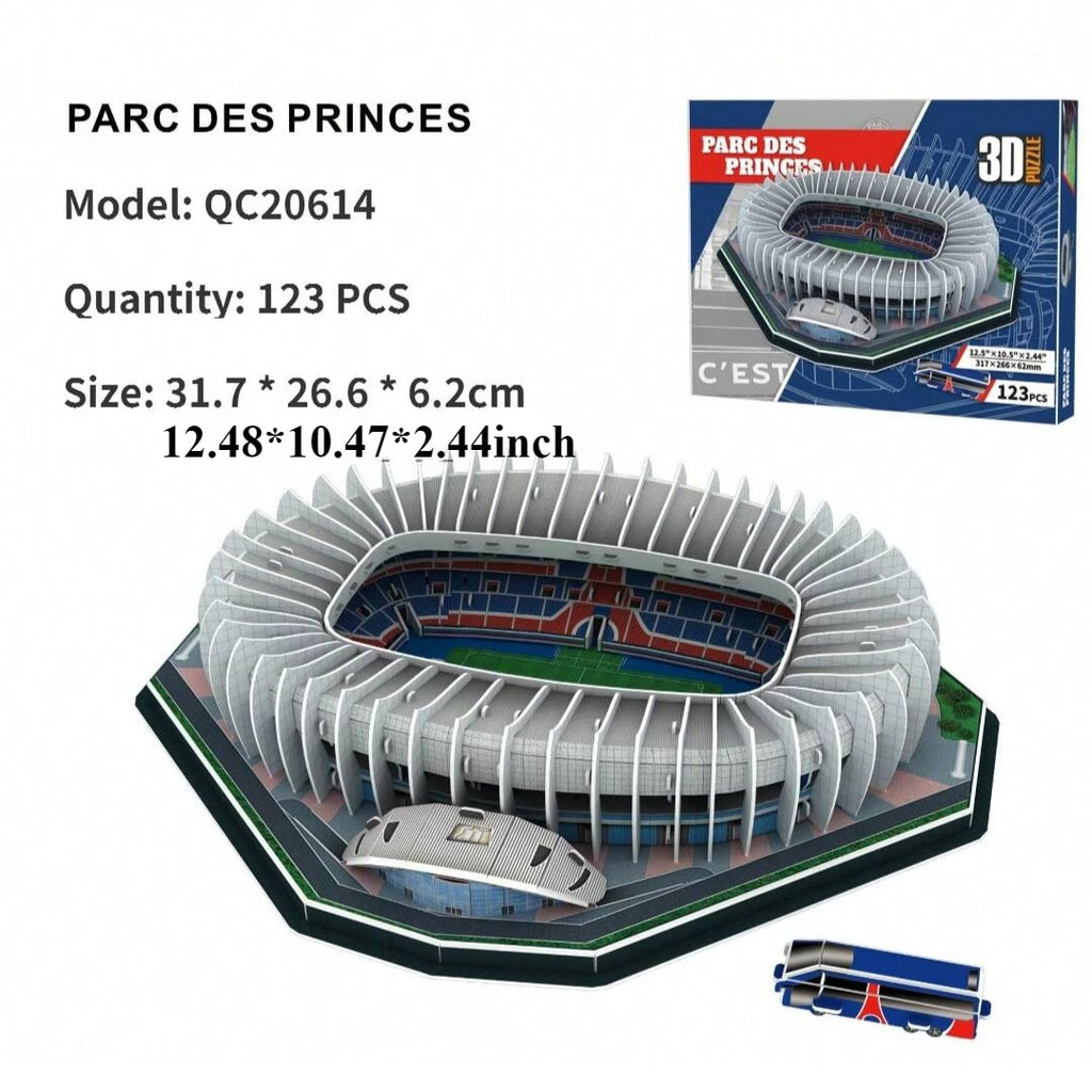 A Large 3D Paper Stadium Puzzle Model for Passionate Football Fans to Fight with Your Home Team, Halloween/Christmas Gifts