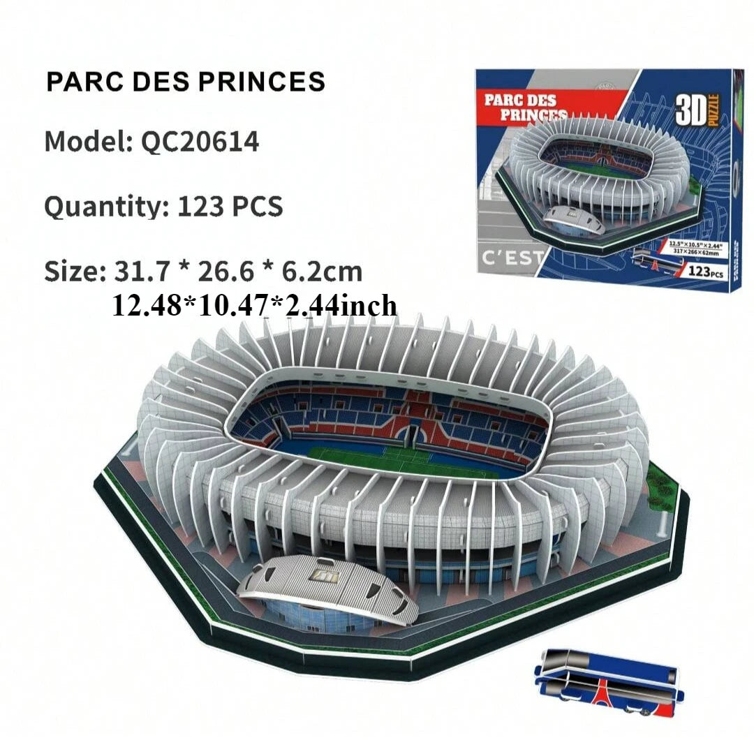 A Large 3D Paper Stadium Puzzle Model for Passionate Football Fans to Fight with Your Home Team, Halloween/Christmas Gifts