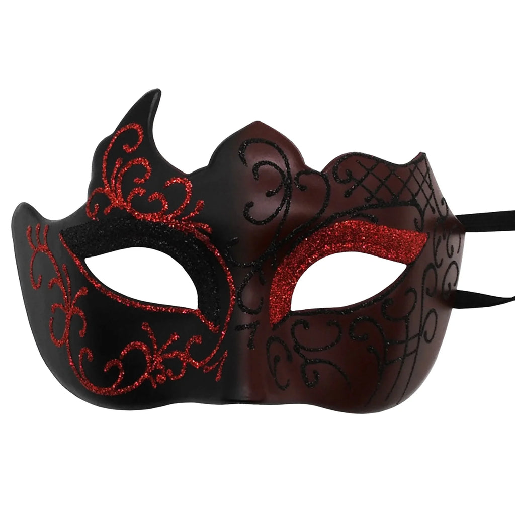 Men's Masquerade Mask with Elastic Strap for Costume Parties