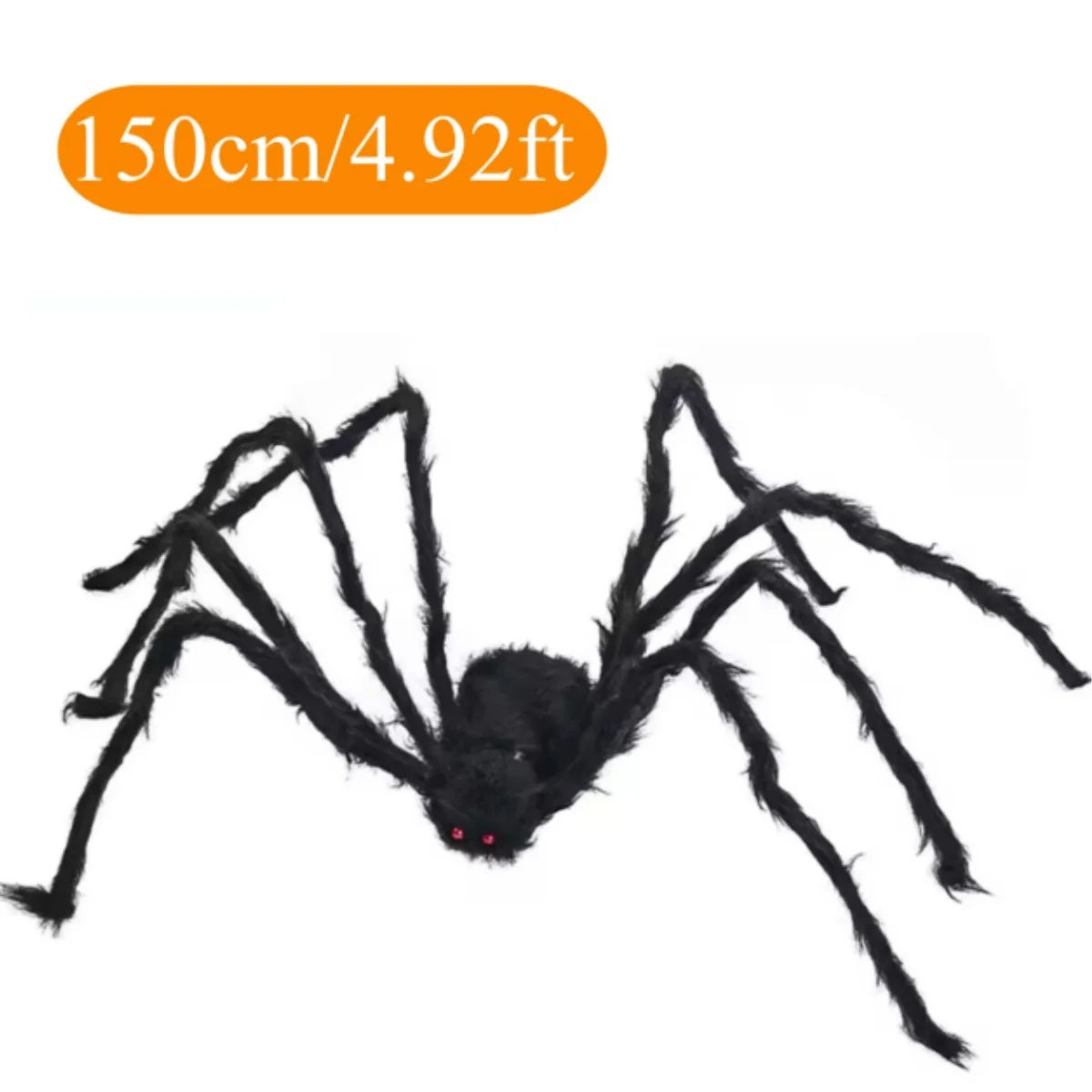 Giant Plush Spider Halloween Decoration Party Prop