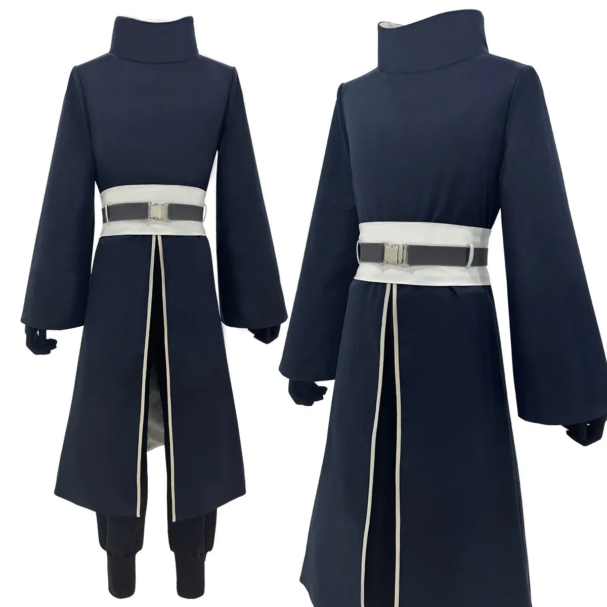 Anime Ninja Cosplay Costume Coat Pants Belt & Gloves Set