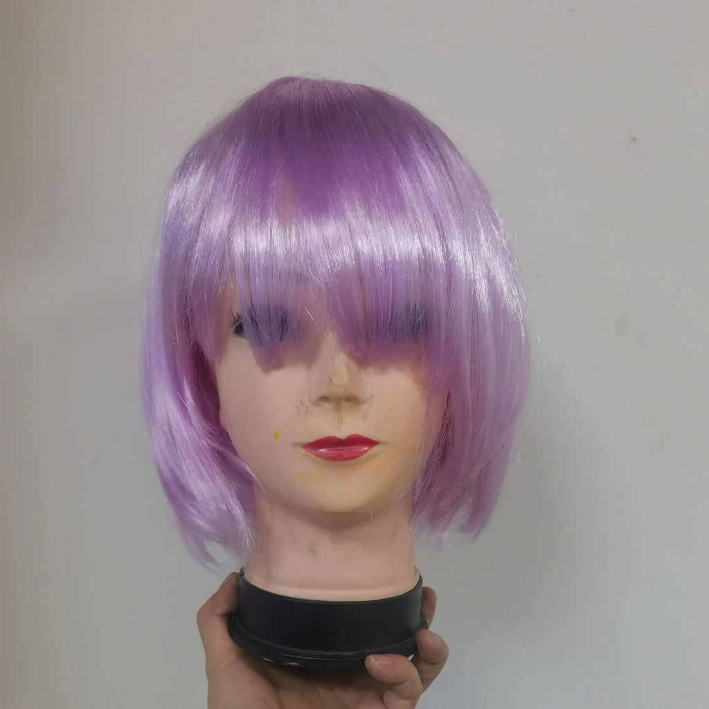 Short Bob Wig Synthetic Costume Wig for Cosplay & Parties