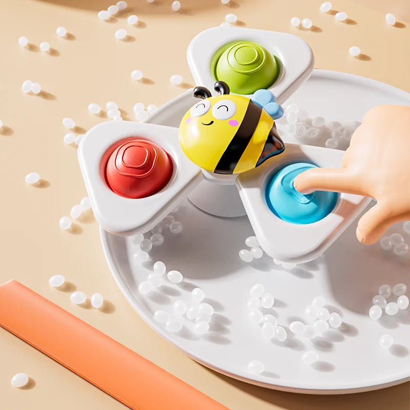 Cartoon spinning toy insect ocean-themed bath toy stress relief toy