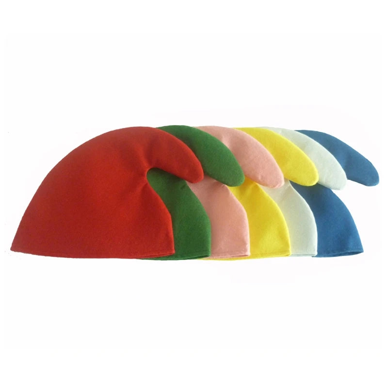 Multicolor Christmas Elf Hat Party Costume Accessory