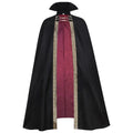 Adult Gothic Vampire Halloween Cape with Metal Chain