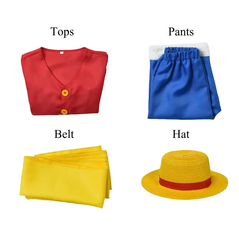 Boys Pirate Adventure Cosplay Costume Set with Hat