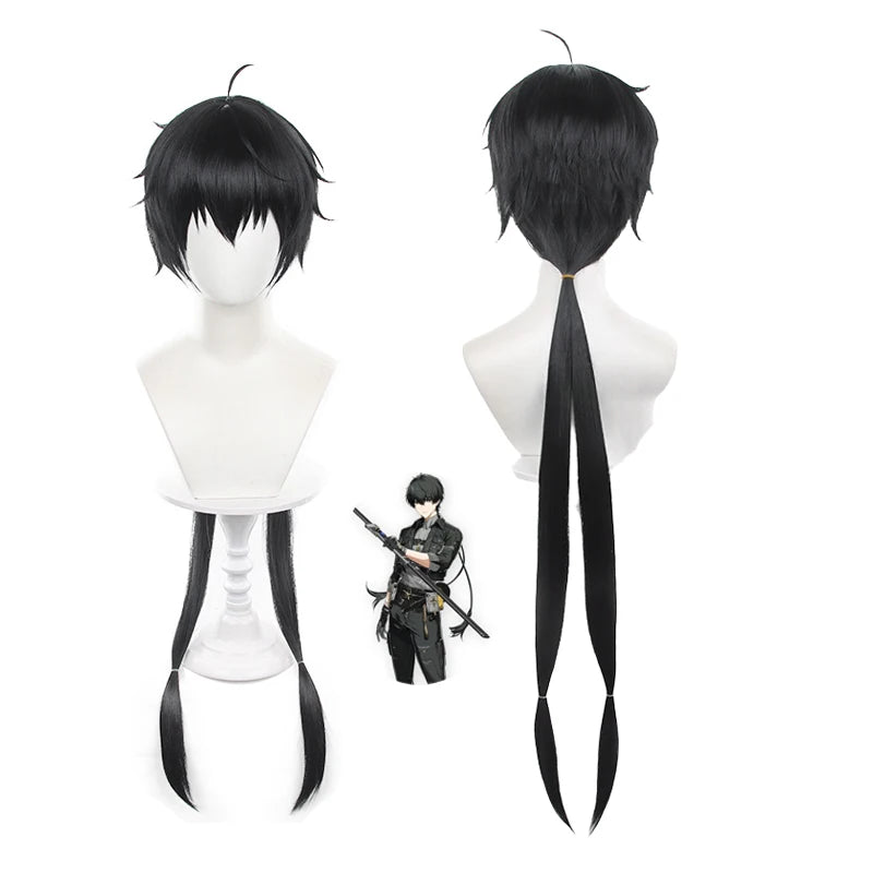 Male Fantasy Game Cosplay Costume with Wig for Halloween
