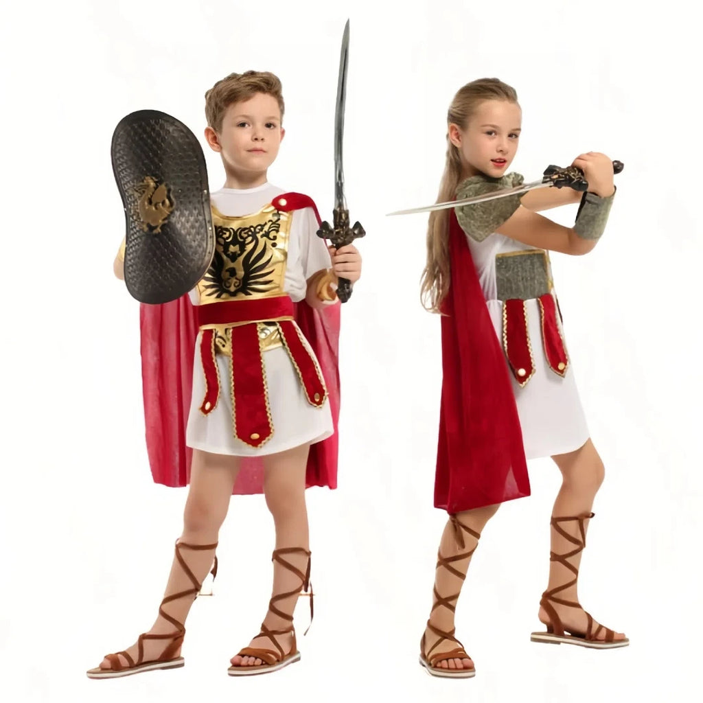 Kids Roman Warrior Costume for Halloween & Parties
