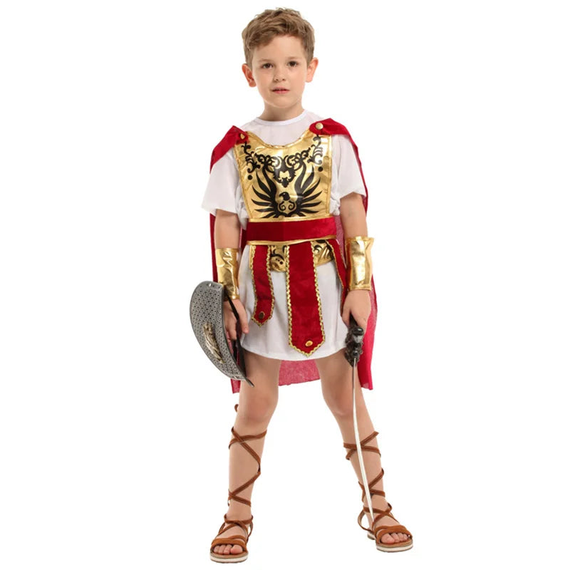 Kids Roman Warrior Costume for Halloween & Parties