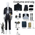 Male Fantasy Game Cosplay Costume with Wig for Halloween