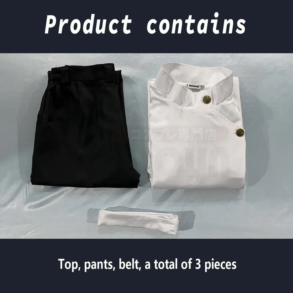 Anime Inspired Cosplay Costume Set with Wig Jacket and Pants