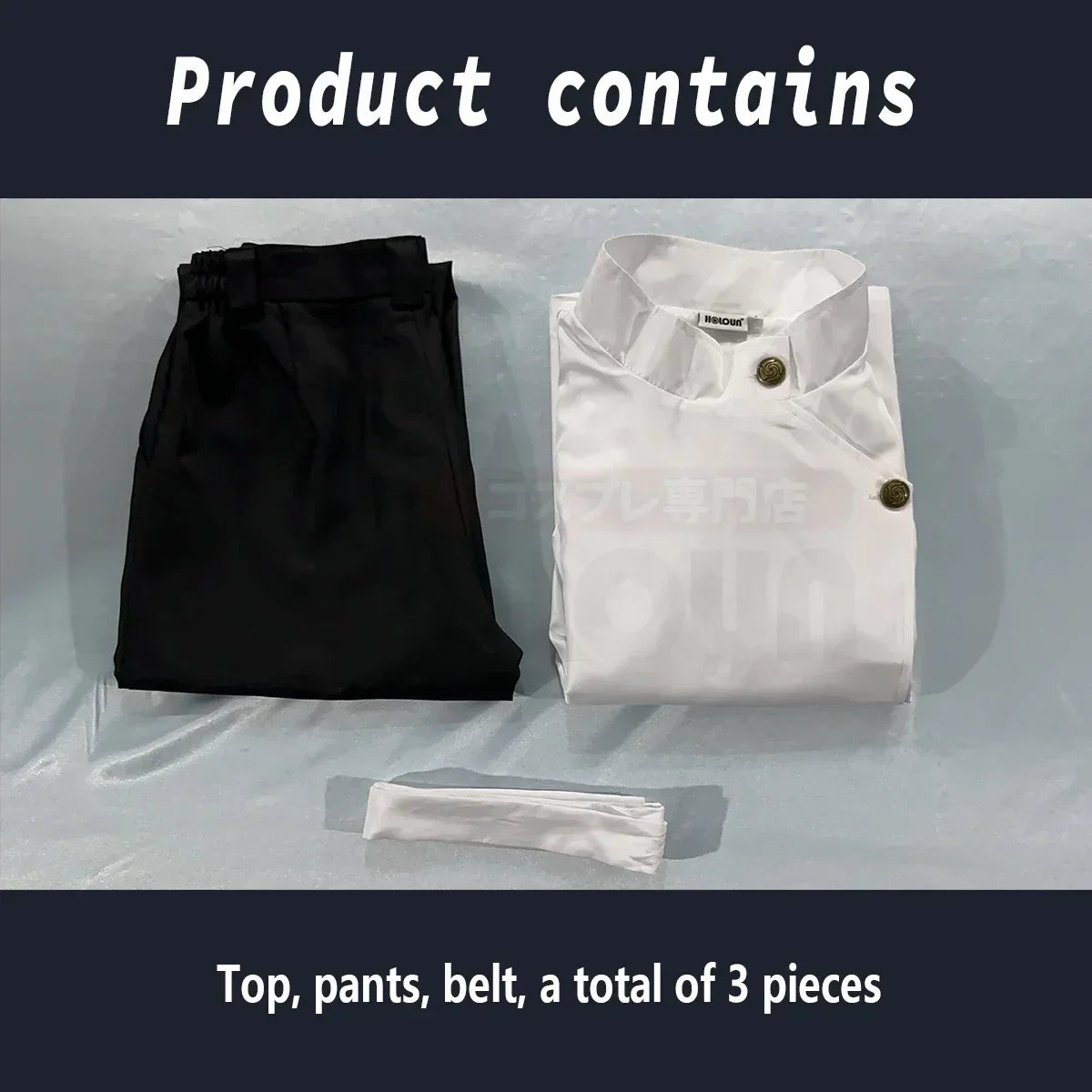 Anime Inspired Cosplay Costume Set with Wig Jacket and Pants