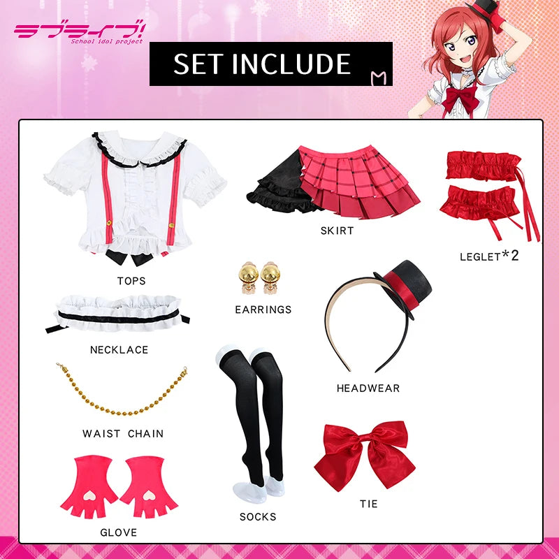 Women’s Anime-Inspired Carnival Uniform Cosplay Costume