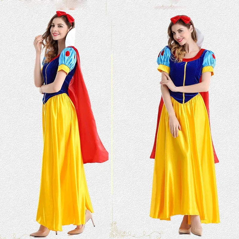 Women's Snow White-Inspired Princess Costume Dress