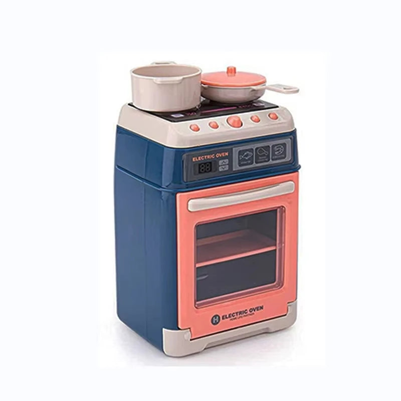 Mini Household Appliances Kitchen Toys, Pretend Play Set with Coffee Maker Blender Mixer and Toaster for Kids Boys Girls Gifts
