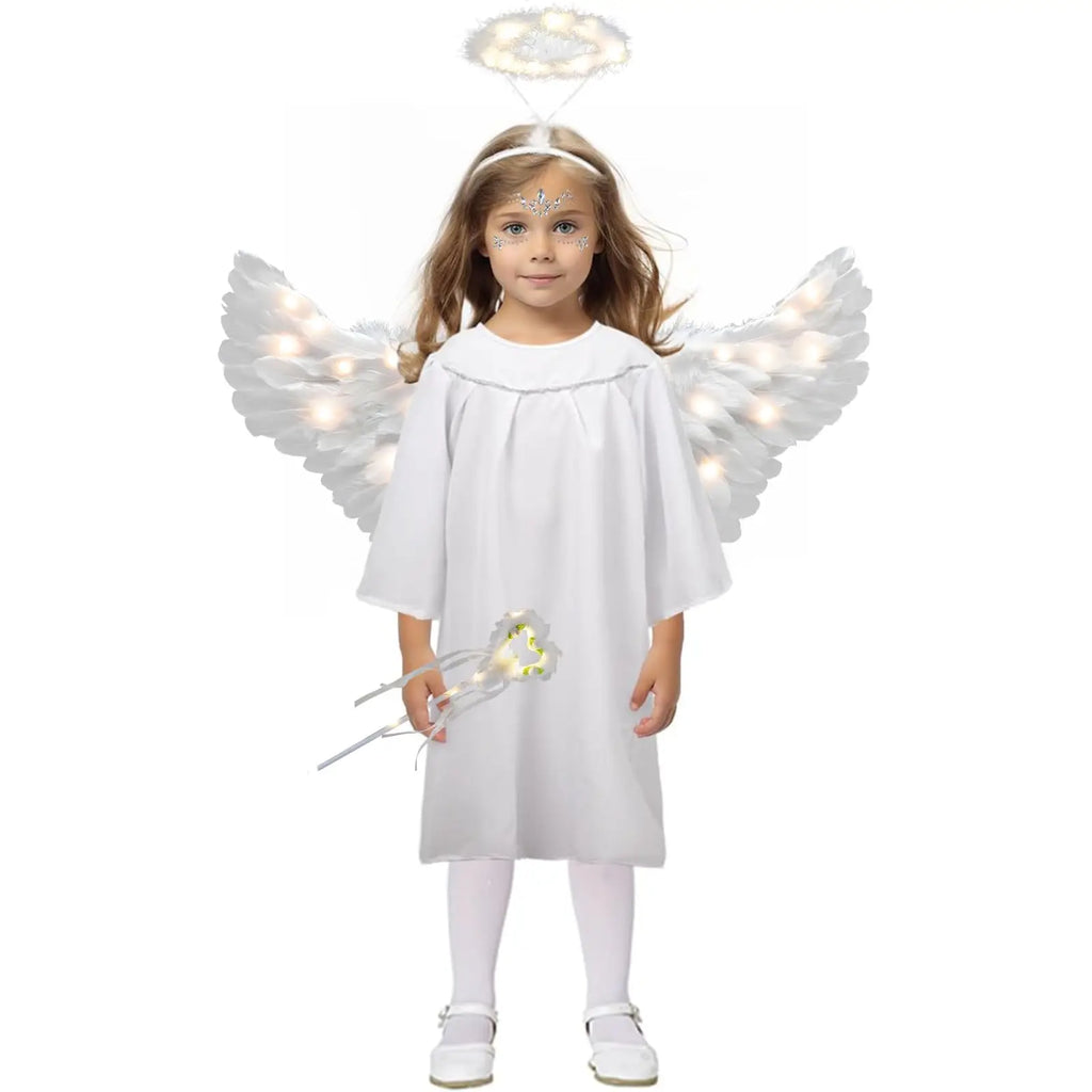 Angel Wing, Halo and Fairy Wand Costume Set