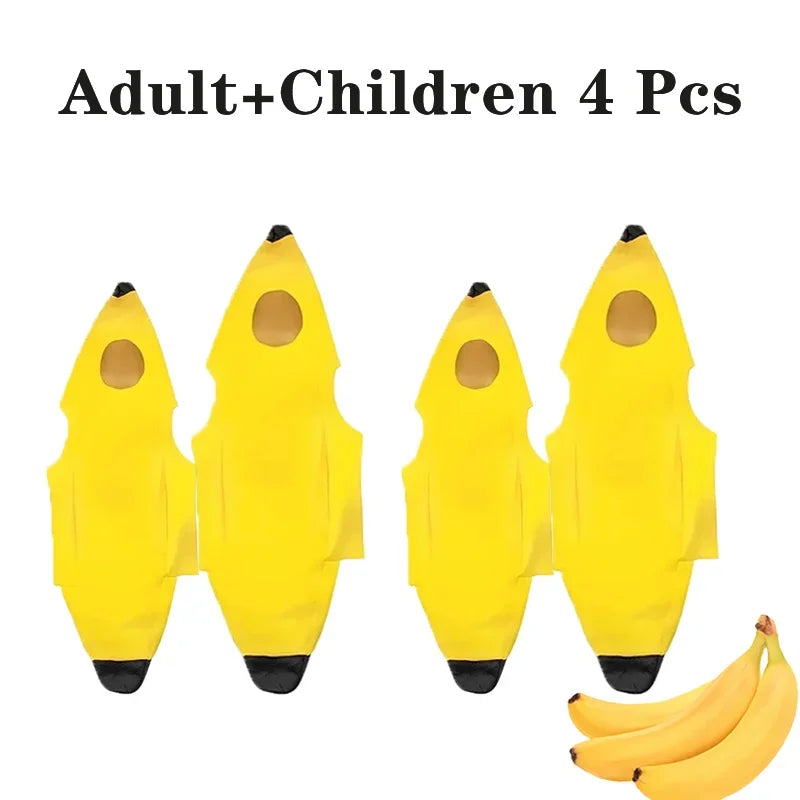 Banana Costume for Kids & Adults Halloween & Parties