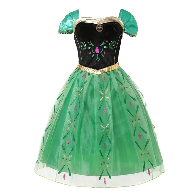 Girls Princess Costume Dress for Christmas, Carnival and Parties