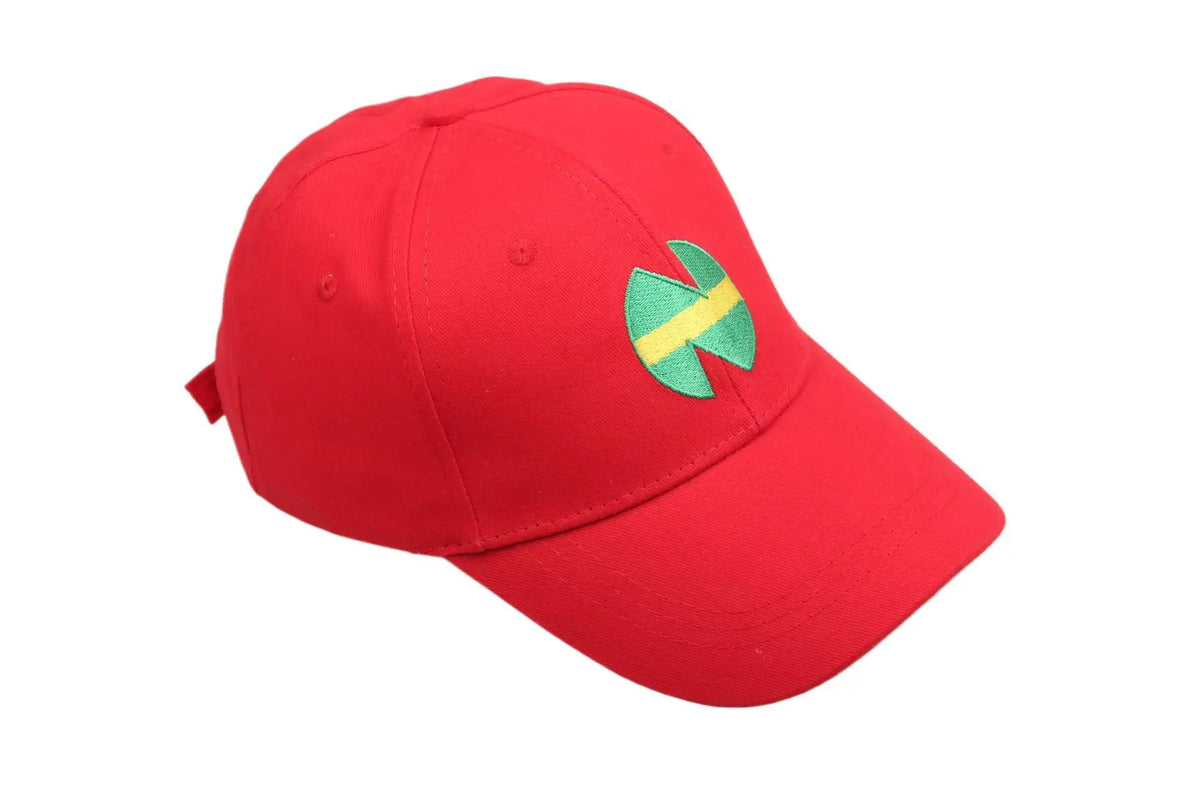 Red Embroidered Baseball Cap Adjustable Casual Sun Hat