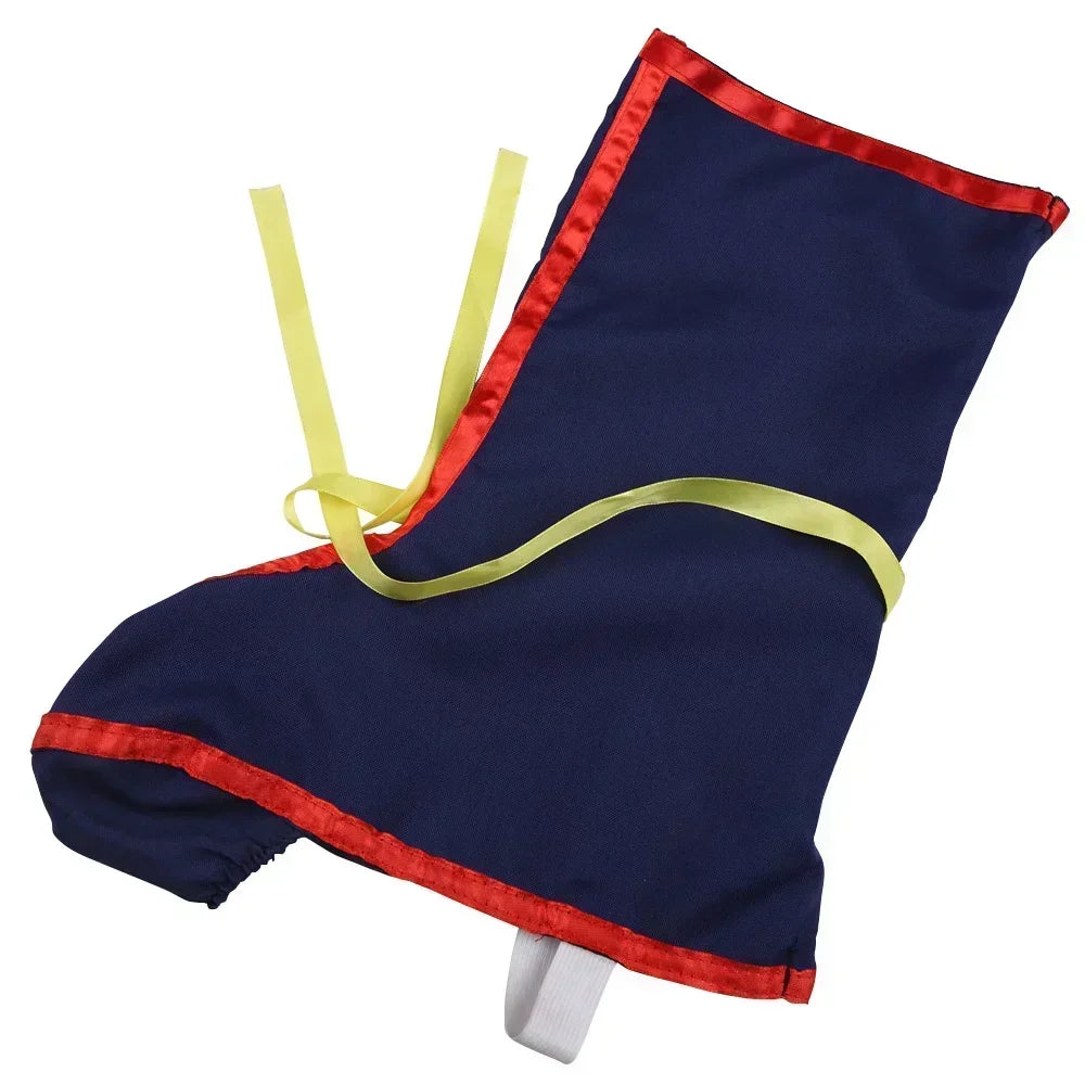 Blue Gold Anime-Inspired Martial Arts Costume with Wig & Tail