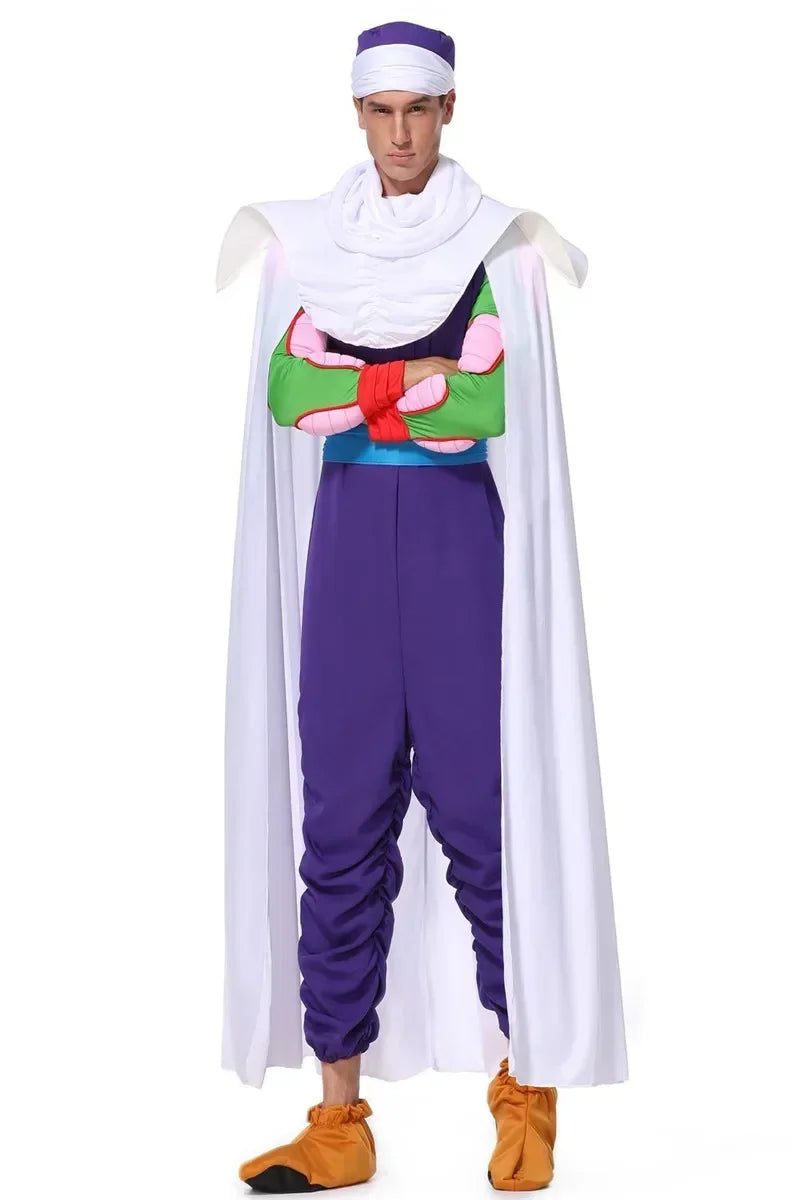 Green Anime-Inspired Character Cosplay Costume for Men
