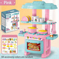 Mini Kitchen Counter Play Set DIY Simulated Cooking Food Tableware Play House Role Play Pretend Game Toy Gift Kid Boy Children